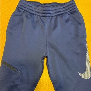 Nike Kids Navy Joggers with White Logo